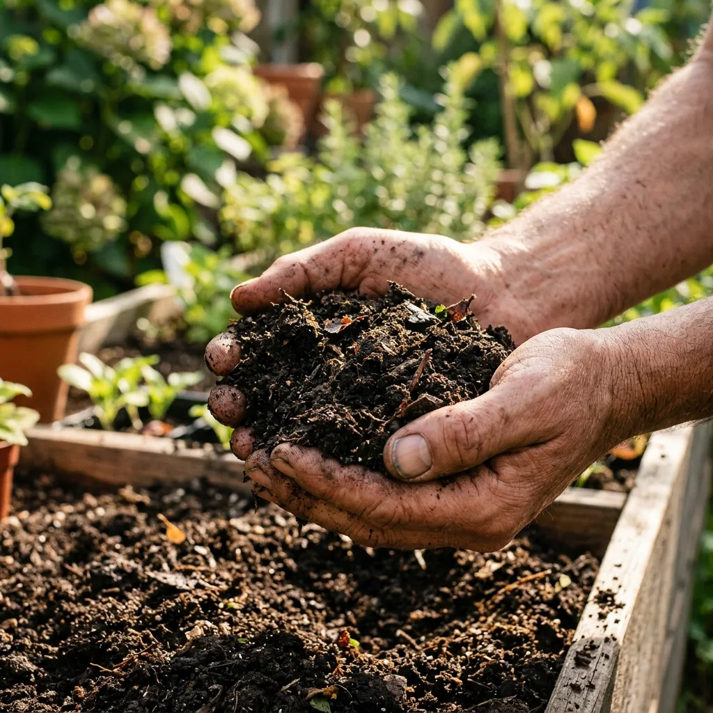 Tierra de hoja orgánica harneada de alta pureza para suelo cordillerano
